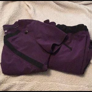 Scrub set like new, size small tall